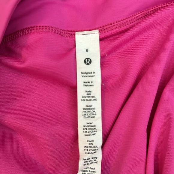 Lululemon Speed Up Lined Short 2.5 in Sonic Pink - Picture 3 of 4